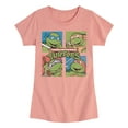 thumbnail image 1 of Teenage Muntant Ninja Turtles - Grid - Toddler And Youth Girls Fitted Short Sleeve Graphic T-Shirt, 1 of 4