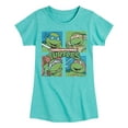 thumbnail image 1 of Teenage Muntant Ninja Turtles - Grid - Toddler And Youth Girls Fitted Short Sleeve Graphic T-Shirt, 1 of 4