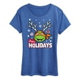 thumbnail image 1 of Teenage Muntant Ninja Turtles - Happy Holidays - Women's Short Sleeve Graphic T-Shirt, 1 of 5