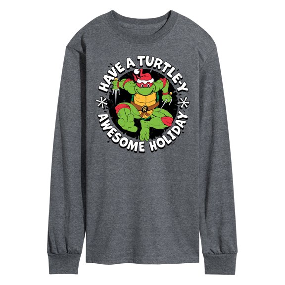 Teenage Muntant Ninja Turtles - Have A Turtley Awesome Holiday - Men's Long Sleeve T-Shirt