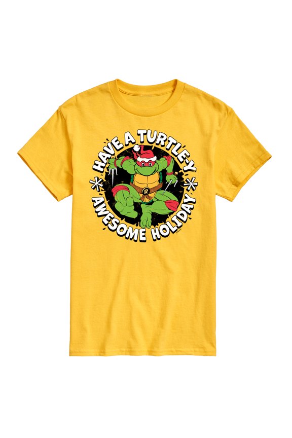 Teenage Muntant Ninja Turtles - Have A Turtley Awesome Holiday - Men's Short Sleeve Graphic T-Shirt