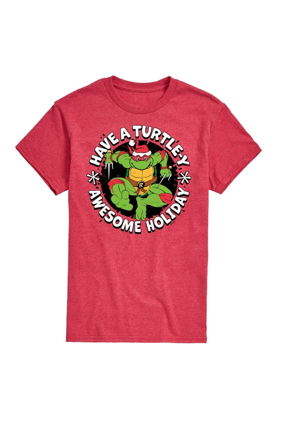 Teenage Muntant Ninja Turtles - Have A Turtley Awesome Holiday - Men's Short Sleeve Graphic T-Shirt