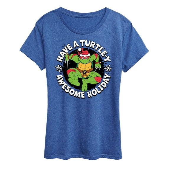 Teenage Muntant Ninja Turtles - Have A Turtley Awesome Holiday - Women's Short Sleeve Graphic T-Shirt