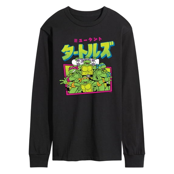 Teenage Muntant Ninja Turtles - Kanji - Men's Long Sleeve Graphic T-Shirt