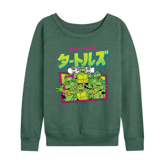 Teenage Muntant Ninja Turtles - Kanji - Women's French Terry Long Sleeve Shirt