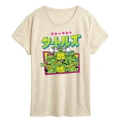 Teenage Muntant Ninja Turtles - Kanji - Womens Short Sleeve Graphic T-Shirt