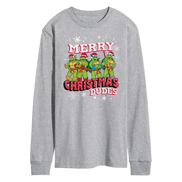 Teenage Muntant Ninja Turtles - Merry Christmas Dude - Men's Long Sleeve  T-Shirt