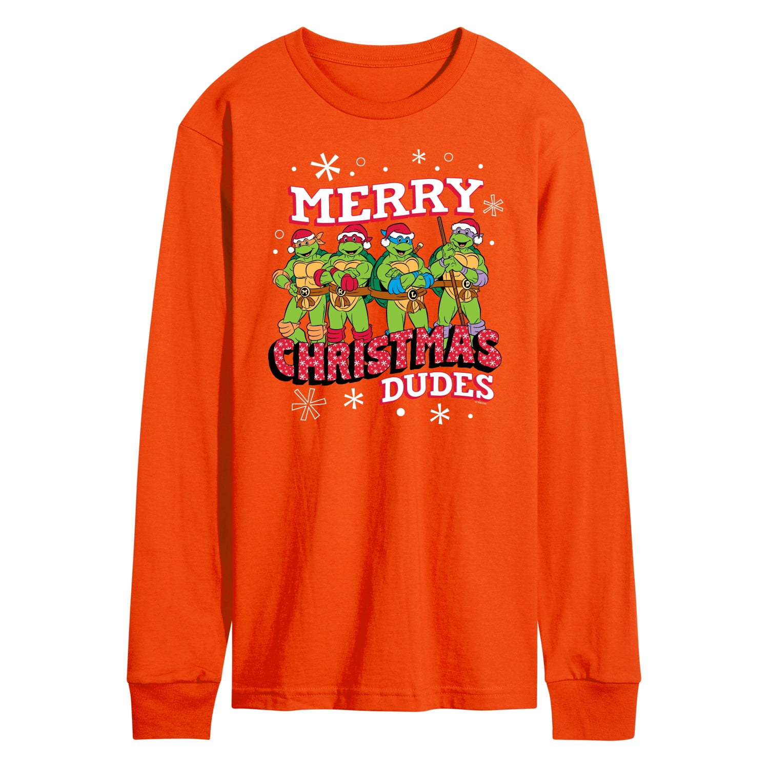 Teenage Muntant Ninja Turtles - Merry Christmas Dude - Men's Long Sleeve T- Shirt 
