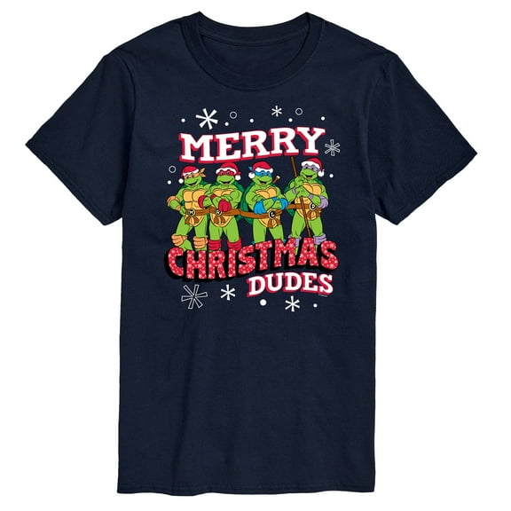 Teenage Muntant Ninja Turtles - Merry Christmas Dude  - Men's Short Sleeve Graphic T-Shirt