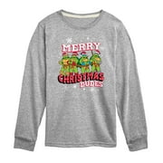 TEENAGE MUTANT NINJA TURTLES Teenage Muntant Ninja Turtles - Merry Christmas Dude - Toddler And Youth Long Sleeve Graphic T-Shirt