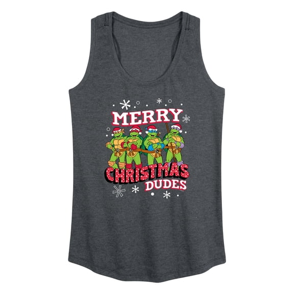Teenage Muntant Ninja Turtles - Merry Christmas Dude - Women's Racerback Tank Top