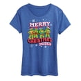 thumbnail image 1 of Teenage Muntant Ninja Turtles - Merry Christmas Dude - Women's Short Sleeve Graphic T-Shirt, 1 of 5