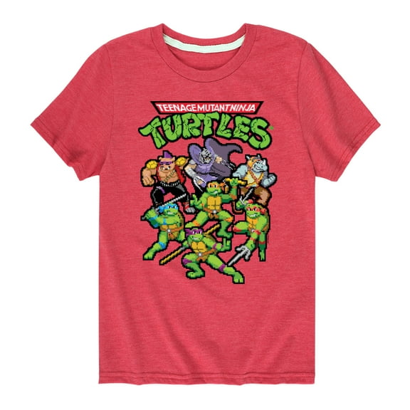 Teenage Muntant Ninja Turtles - Pixel Gaming Group - Toddler And Youth Short Sleeve Graphic T-Shirt