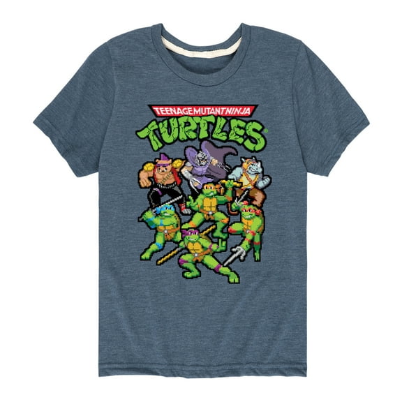 Teenage Muntant Ninja Turtles - Pixel Gaming Group - Toddler And Youth Short Sleeve Graphic T-Shirt