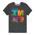 thumbnail image 1 of Teenage Muntant Ninja Turtles - Press Start Grid  - Toddler And Youth Short Sleeve Graphic T-Shirt, 1 of 4