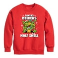 thumbnail image 1 of Teenage Muntant Ninja Turtles - Santas Helpers In A Half Shell - Toddler And Youth Crewneck Fleece Sweatshirt, 1 of 5