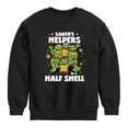 thumbnail image 1 of Teenage Muntant Ninja Turtles - Santas Helpers In A Half Shell - Toddler And Youth Crewneck Fleece Sweatshirt, 1 of 5