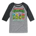 thumbnail image 1 of Teenage Muntant Ninja Turtles - Select Your Turtle Video Game - Toddler And Youth Raglan Graphic T-Shirt, 1 of 5