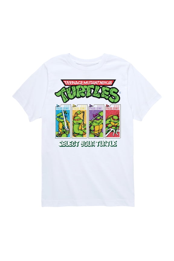 Teenage Muntant Ninja Turtles - Select Your Turtle Video Game - Toddler And Youth Short Sleeve Graphic T-Shirt
