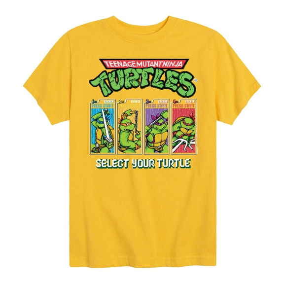 Teenage Muntant Ninja Turtles - Select Your Turtle Video Game - Toddler And Youth Short Sleeve Graphic T-Shirt