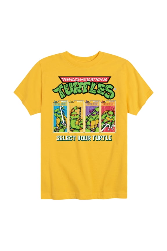 Teenage Muntant Ninja Turtles - Select Your Turtle Video Game - Toddler And Youth Short Sleeve Graphic T-Shirt