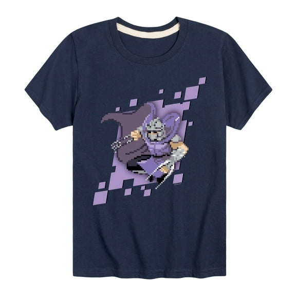 Teenage Muntant Ninja Turtles - Shredder Pixels - Toddler And Youth Short Sleeve Graphic T-Shirt