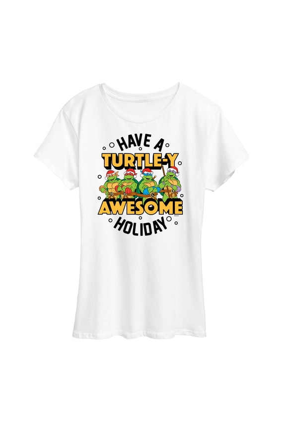 Teenage Muntant Ninja Turtles - Turtley Awesome Group - Women's Short Sleeve Graphic T-Shirt