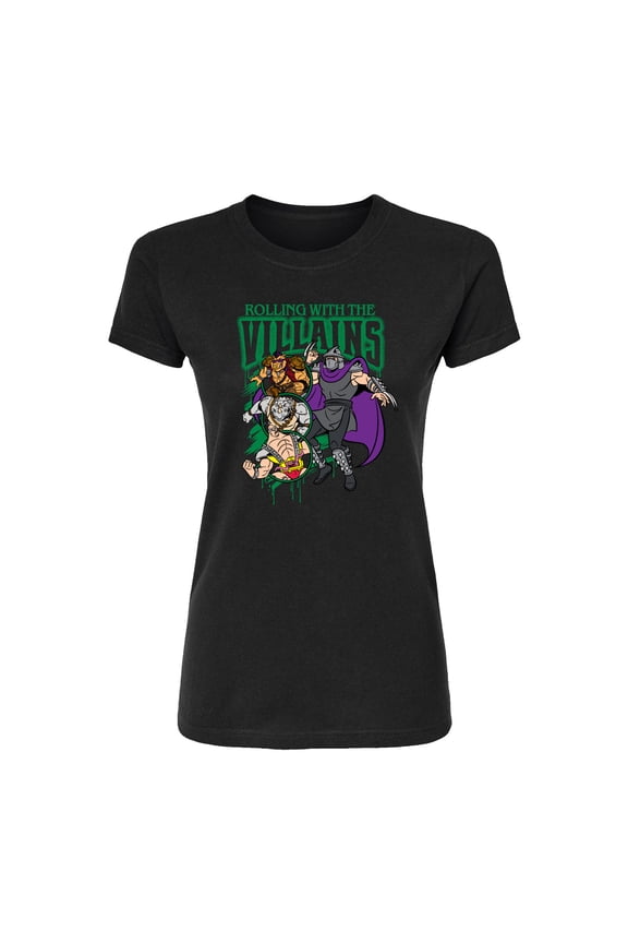 Teenage Muntant Ninja Turtles - Villains Bootleg - Juniors Fitted Graphic T-Shirt