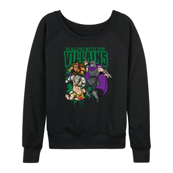 Teenage Muntant Ninja Turtles - Villains Bootleg - Women's French Terry Long Sleeve Shirt