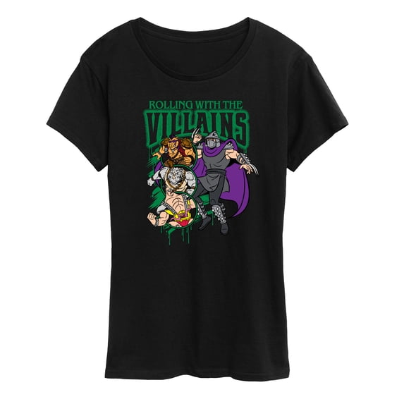 Teenage Muntant Ninja Turtles - Villains Bootleg - Women's Short Sleeve Graphic T-Shirt