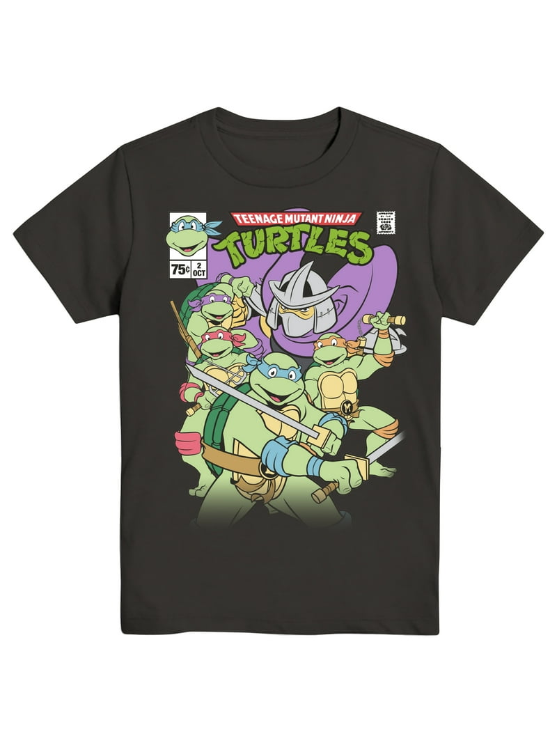 Teenage Mutant Ninja Boys TMNT Comic, Crew Neck, Short Sleeve