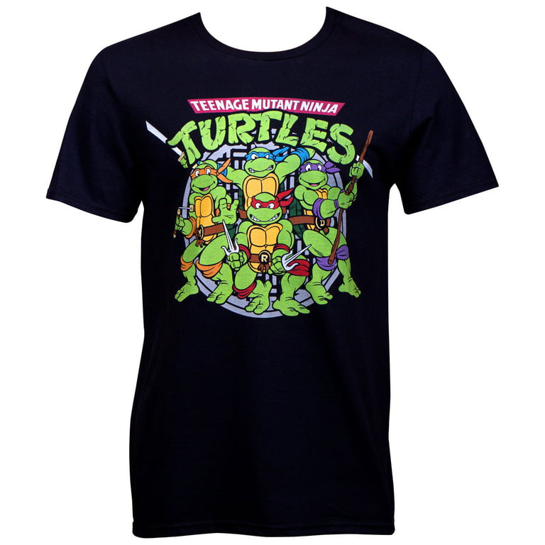 Teenage Mutant Ninja Turtles Offical Nickelodeon Black T Shirt
