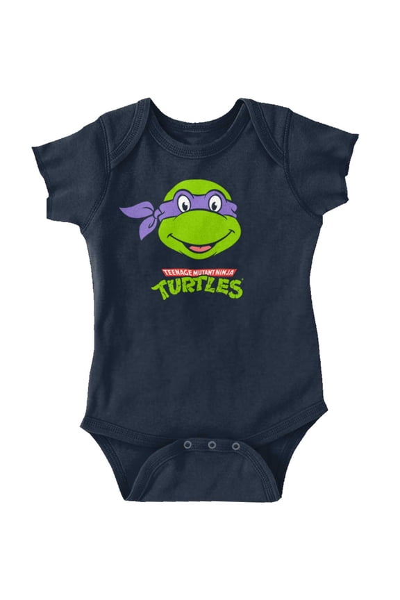 Teenage Mutant Ninja Turtle Donatello Romper Boys or Girls Infant Baby Brisco Brands 18M