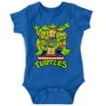 thumbnail image 1 of Teenage Mutant Ninja Turtle Gang Romper Boys or Girls Infant Baby Brisco Brands 24M, 1 of 7