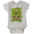 thumbnail image 1 of Teenage Mutant Ninja Turtle Gang Romper Boys or Girls Infant Baby Brisco Brands NB, 1 of 7