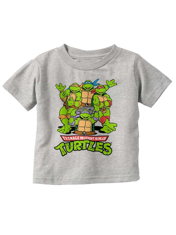 Teenage Mutant Ninja Turtle Gang Toddler Boy Girl T Shirt Infant Toddler Brisco Brands 12M