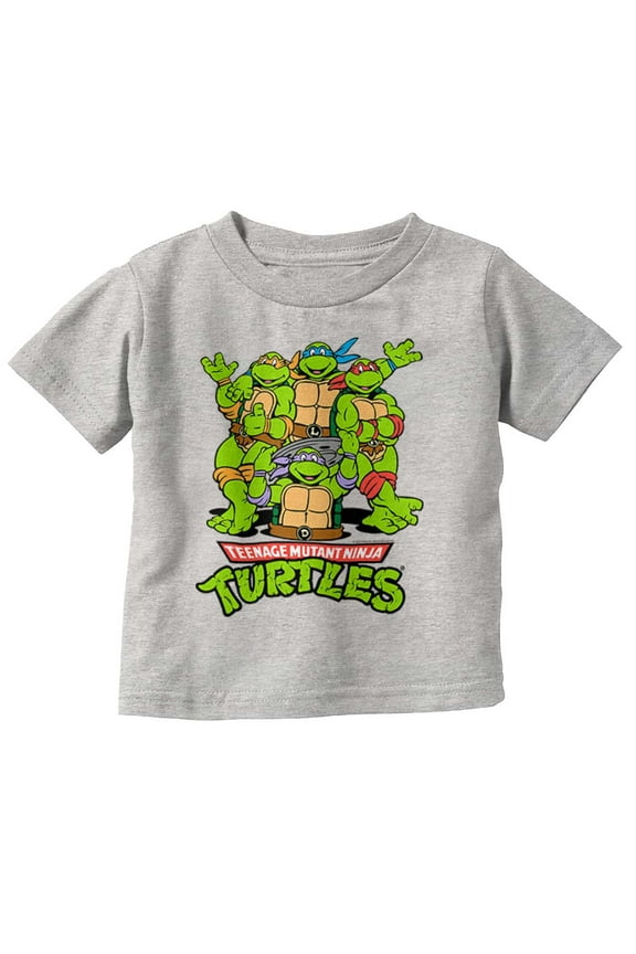 Teenage Mutant Ninja Turtle Gang Toddler Boy Girl T Shirt Infant Toddler Brisco Brands 12M