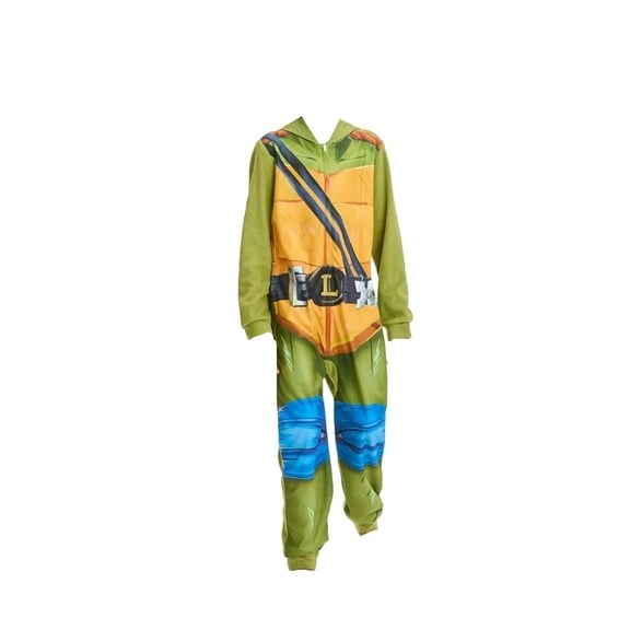 Teenage Mutant Ninja Turtle Leonardo Costume Hooded Pajama Sleeper (Large 12/14)