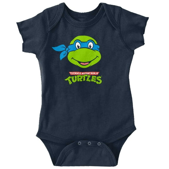 Teenage Mutant Ninja Turtle Leonardo Romper Boys or Girls Infant Baby Brisco Brands 12M