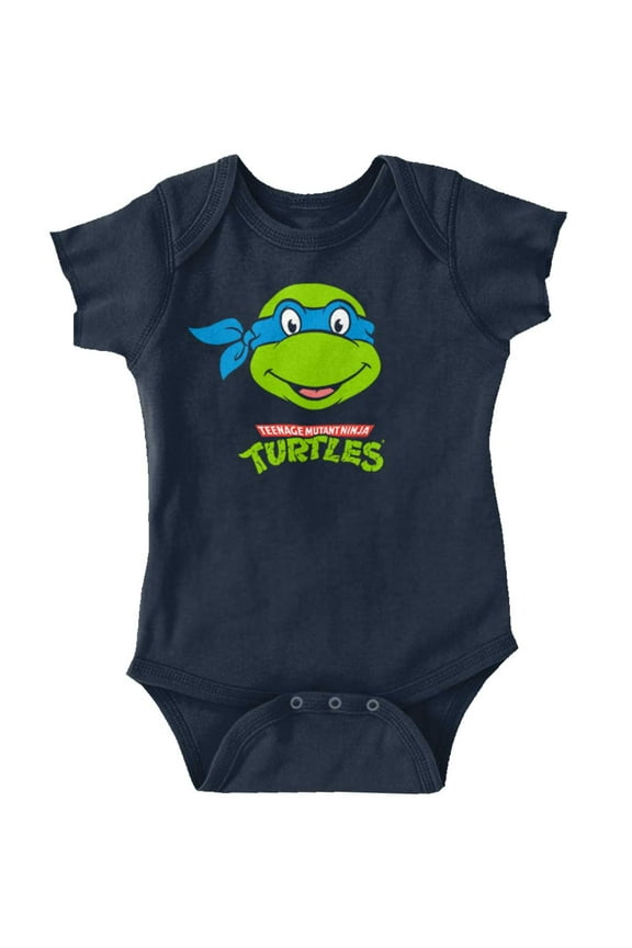 Teenage Mutant Ninja Turtle Leonardo Romper Boys or Girls Infant Baby Brisco Brands 18M