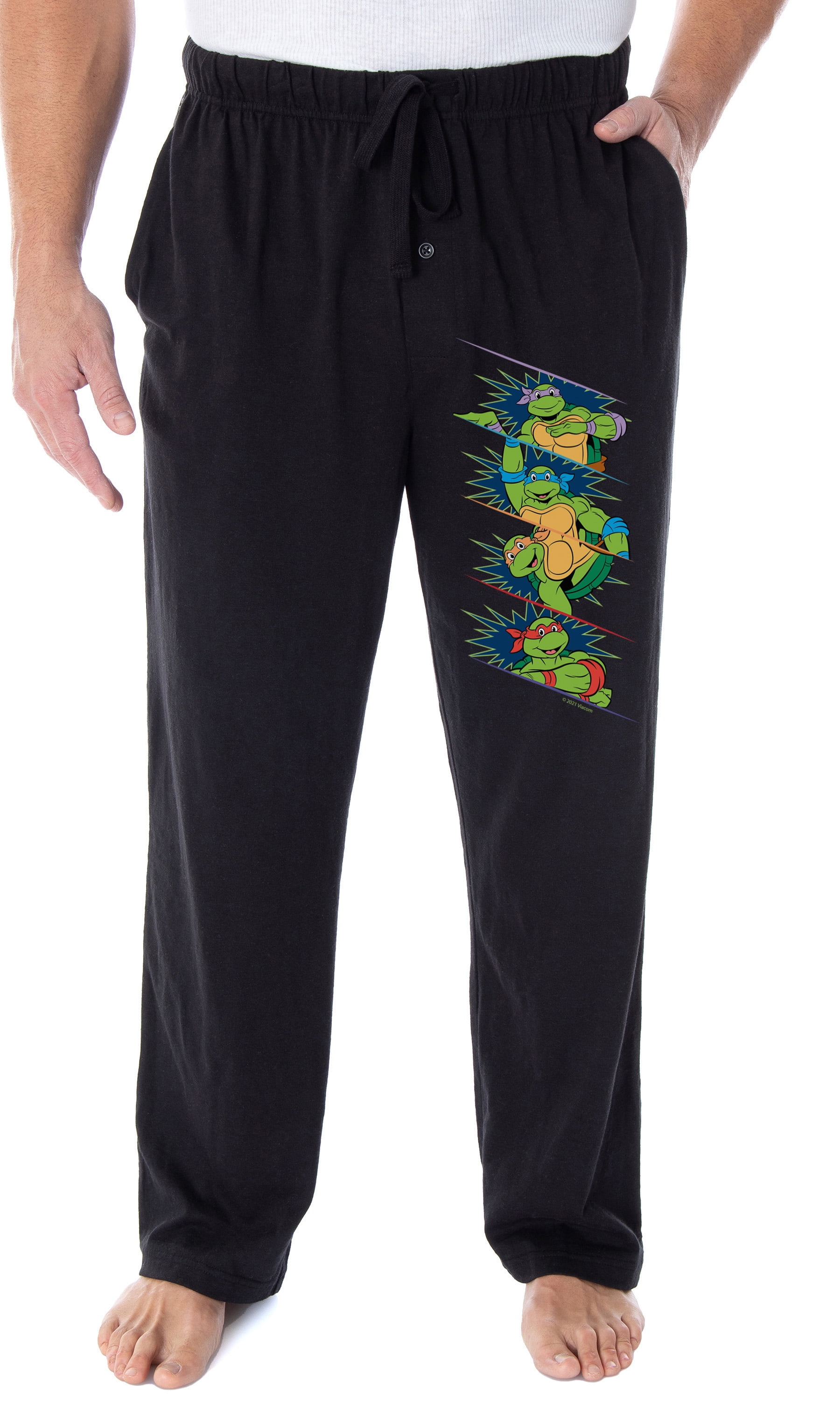 Teenage Mutant Ninja Turtle Men's 4 Character Panel Loungewear Pajama Pants (2X)