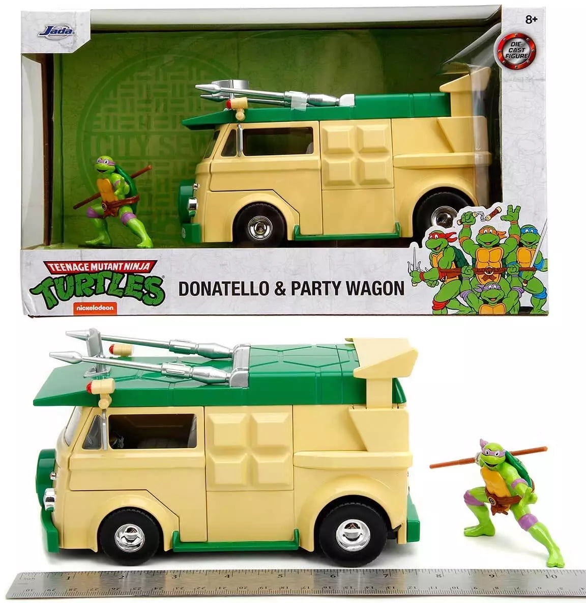 Jada - Ninja Turtles 1959 Vw Drag Beetle 1:24