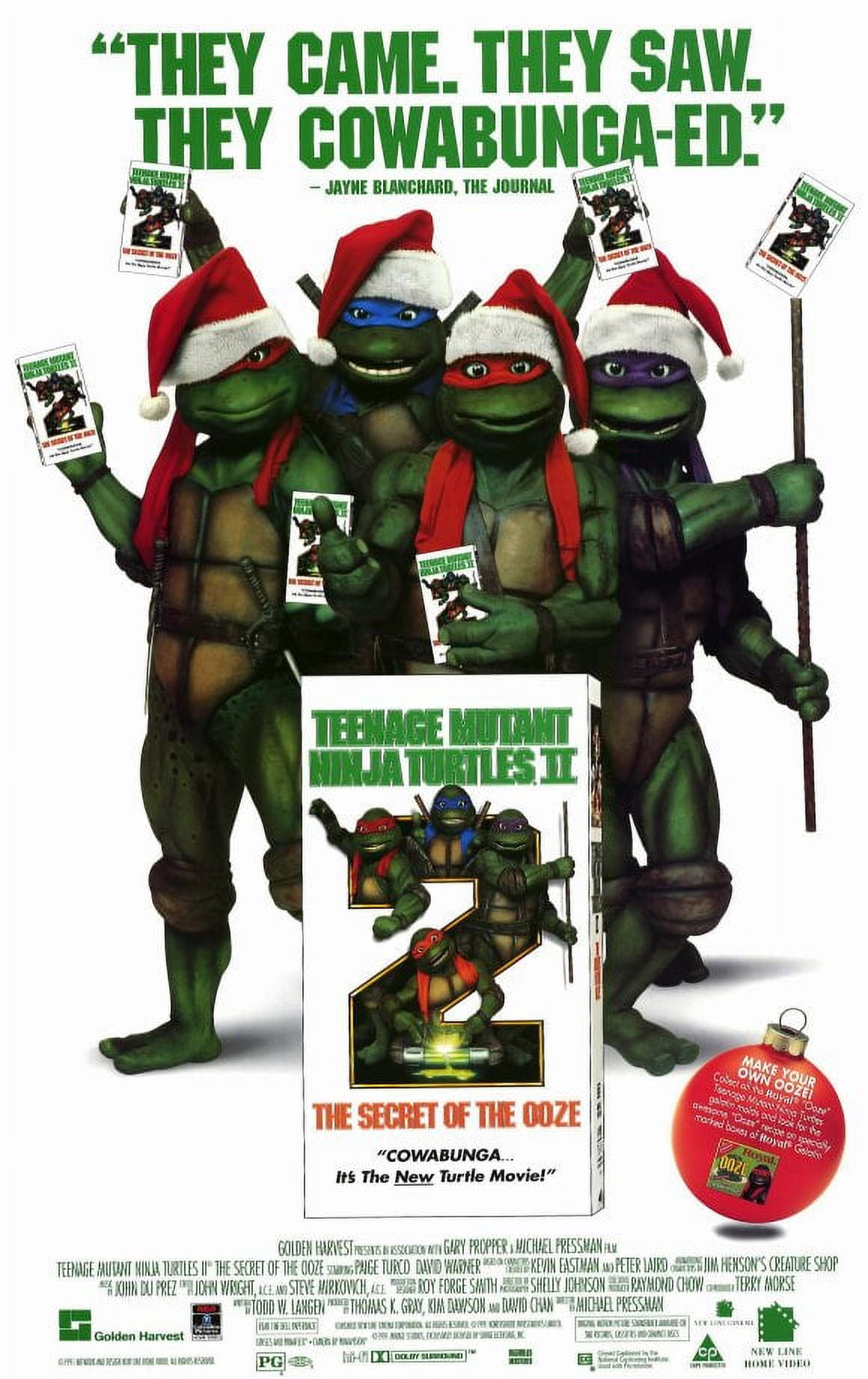 Teenage Mutant Ninja Turtles 2 The Secret of the Ooze (1991) 11x17 Movie Poster