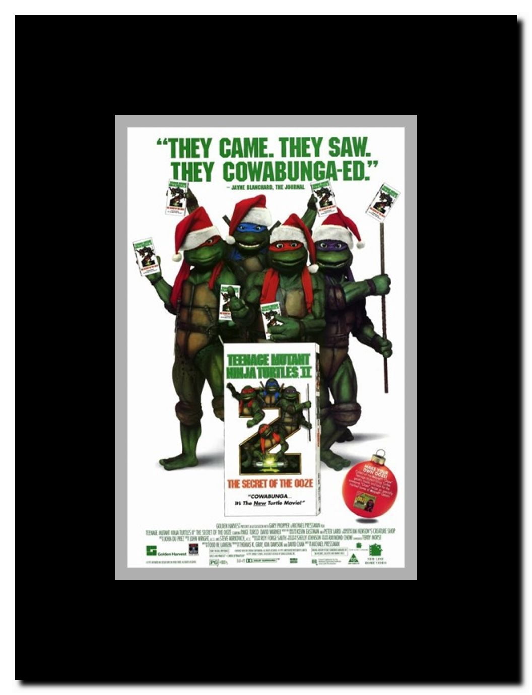 Teenage Mutant Ninja Turtles 2: the Secr Framed Movie Poster
