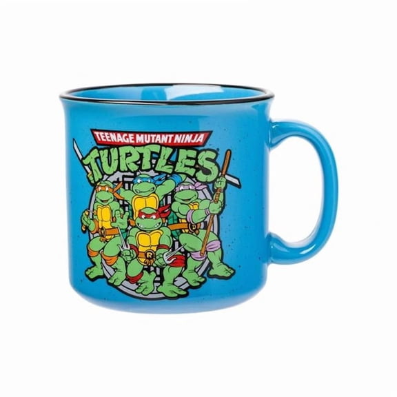 Teenage Mutant Ninja Turtles 893133 20 oz Group Pose Ceramic Camper Mug