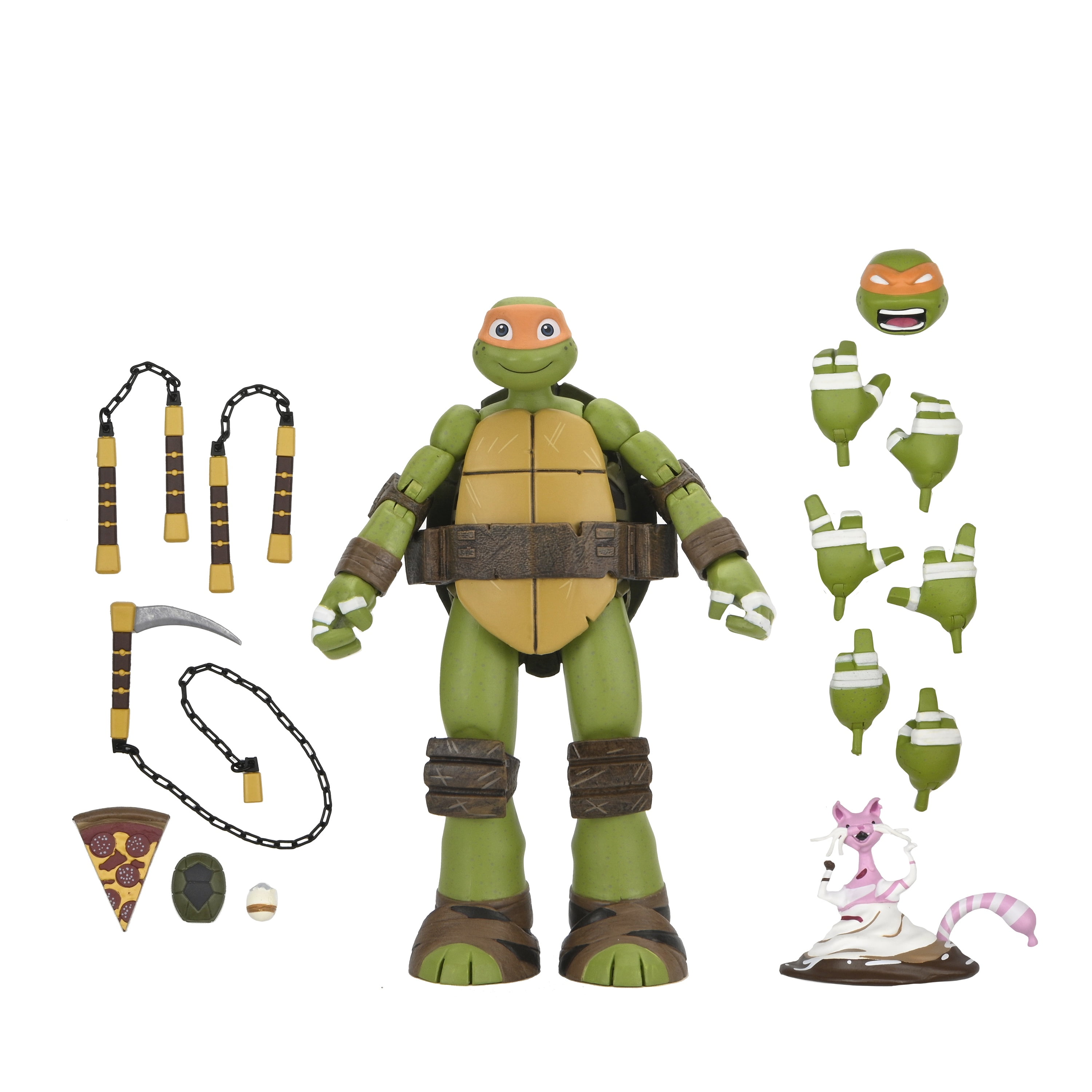 NECA x Teenage Mutant Ninja Turtles (2012 Cartoon) - 7" Scale Action Figure - Michelangelo