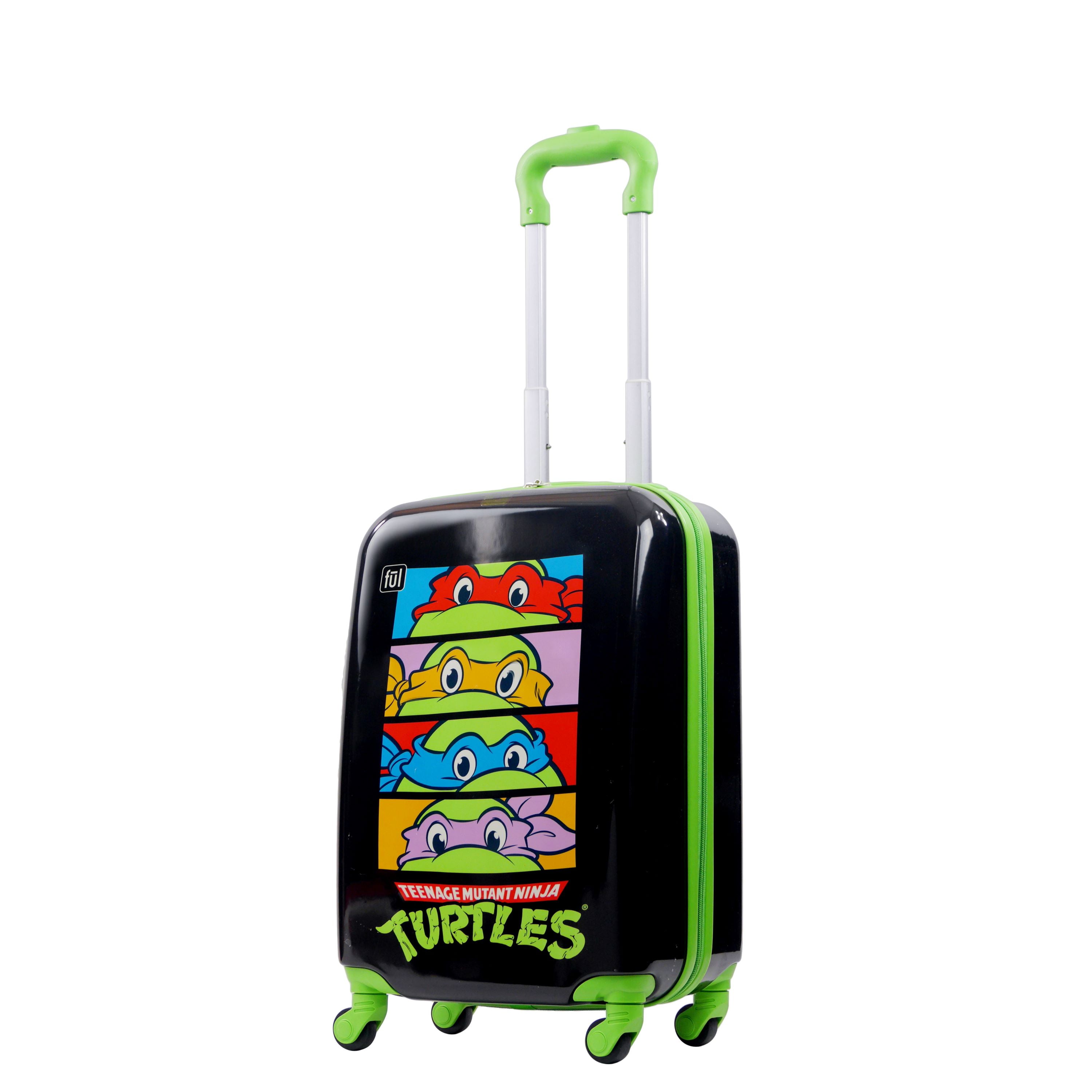 Teenage Mutant Ninja Turtles 21 Inch Kids Rolling Luggage TMNT Hardshell Carry On Suitcase with Spinner Wheels Multi Walmart