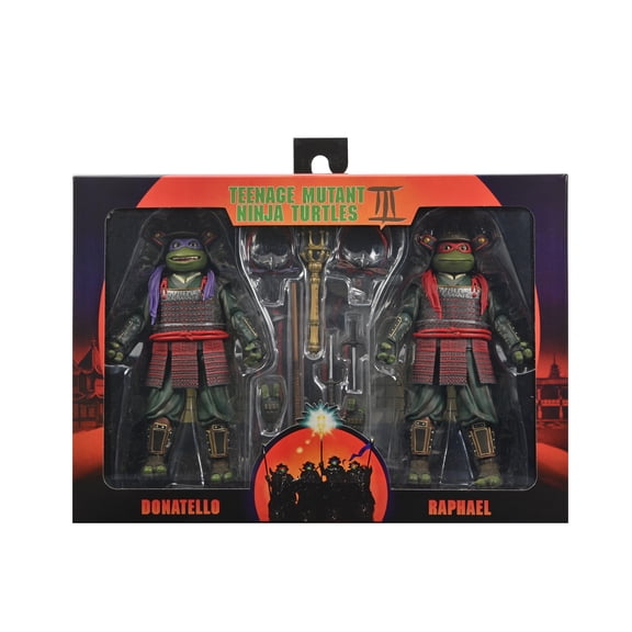 Teenage Mutant Nin ja Turtles 3 (Movie) - Turtles in Time - 7" Scale Action Figures - Donatello & Raphael 2 Pack