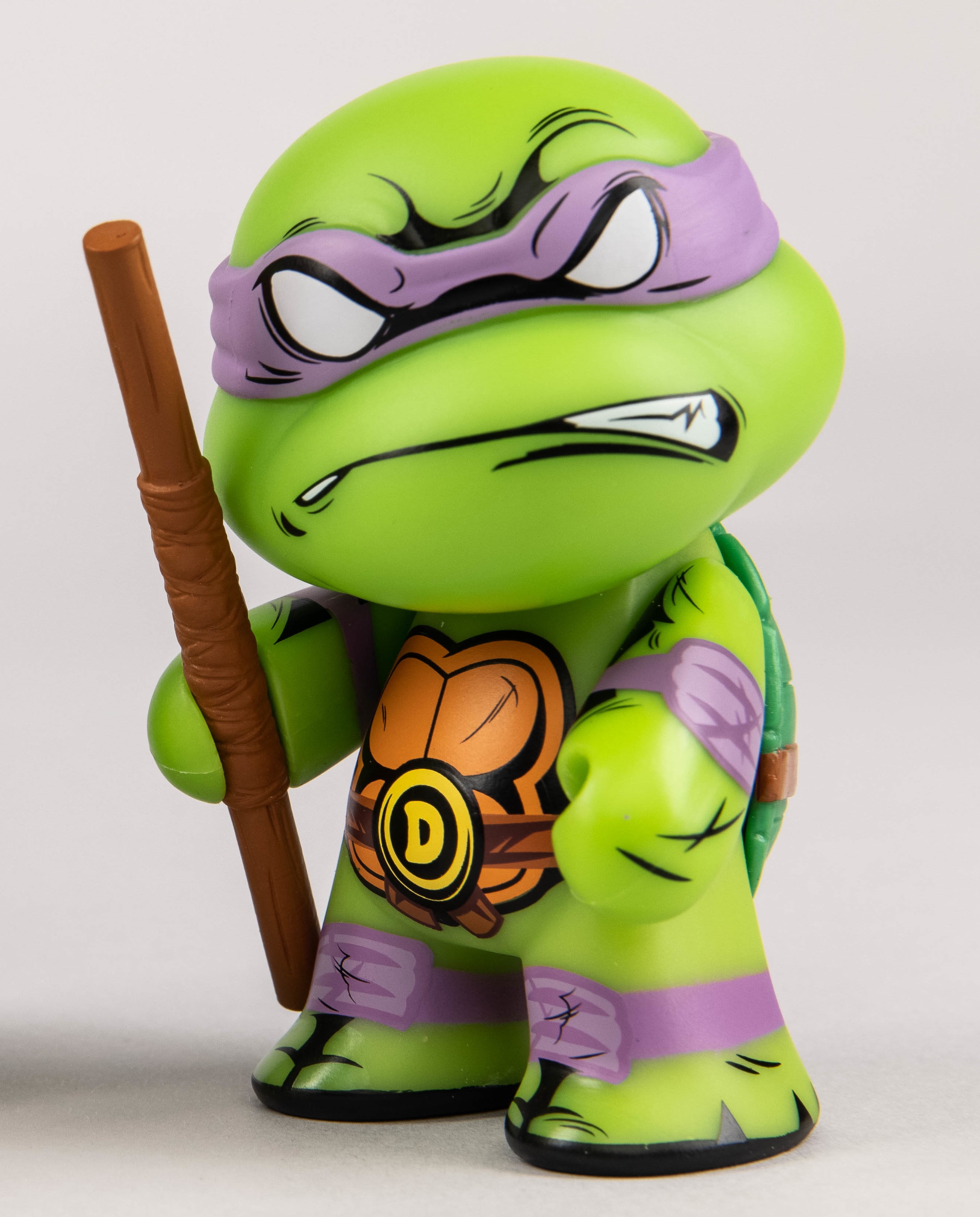 Kidrobot Teenage Mutant Ninja Turtles: Donatello Turtle, with Stylish Window Box (3"), Including Signature Weapon