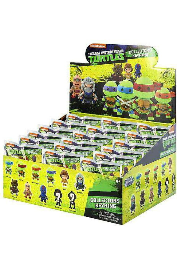 Teenage Mutant Ninja Turtles 3D Figural Keychain TMNT Series 1 Mystery Box (24 Boxes)